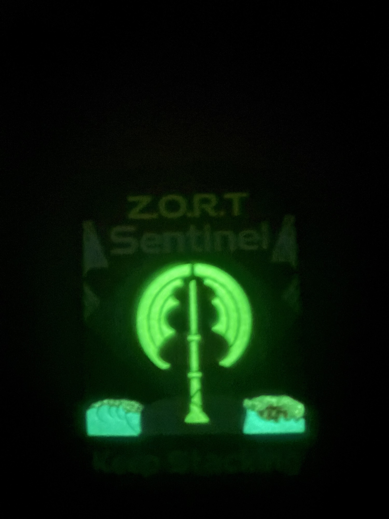 Z.O.R.T Sentinel PVC Patch glowing in the dark